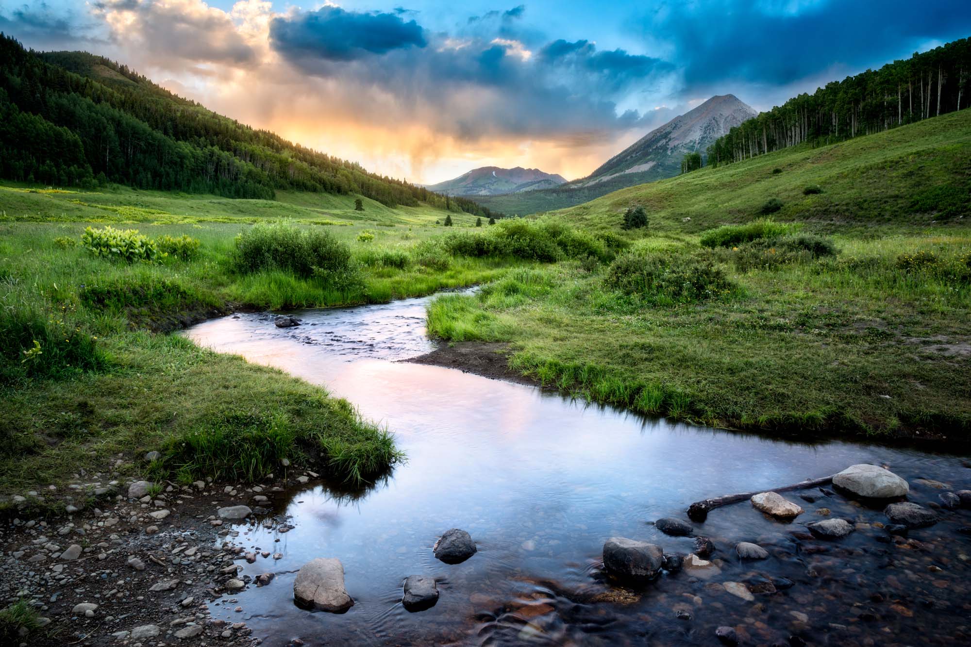 Sunset at Crested Butte Colorado