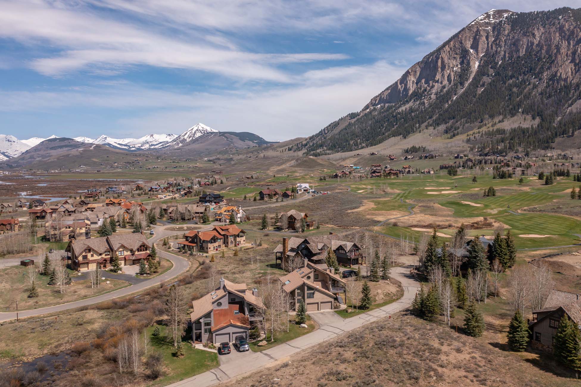 49 Powderview Drive, Crested Butte Colorado - drone view