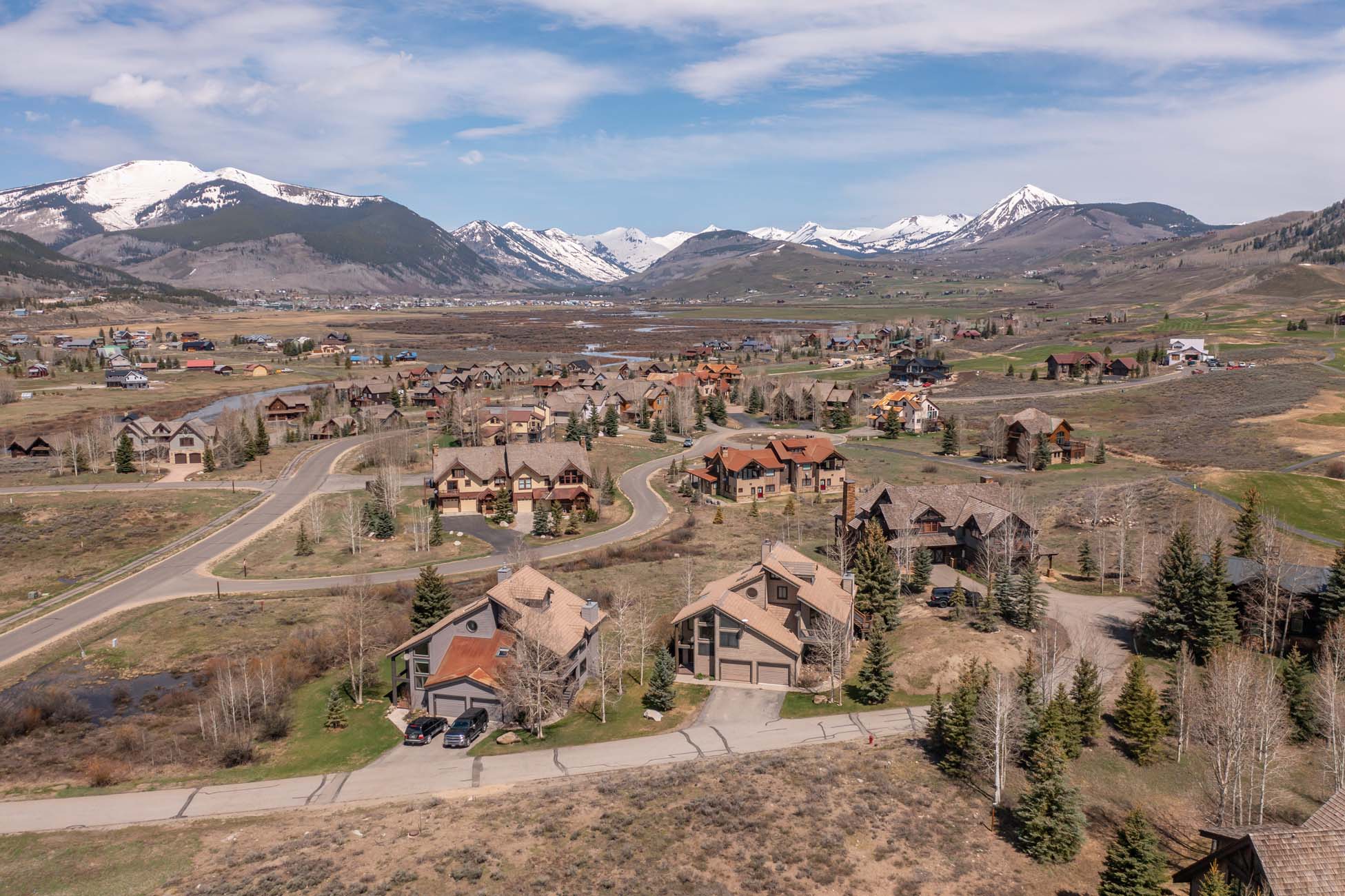 49 Powderview Drive, Crested Butte Colorado -drone view