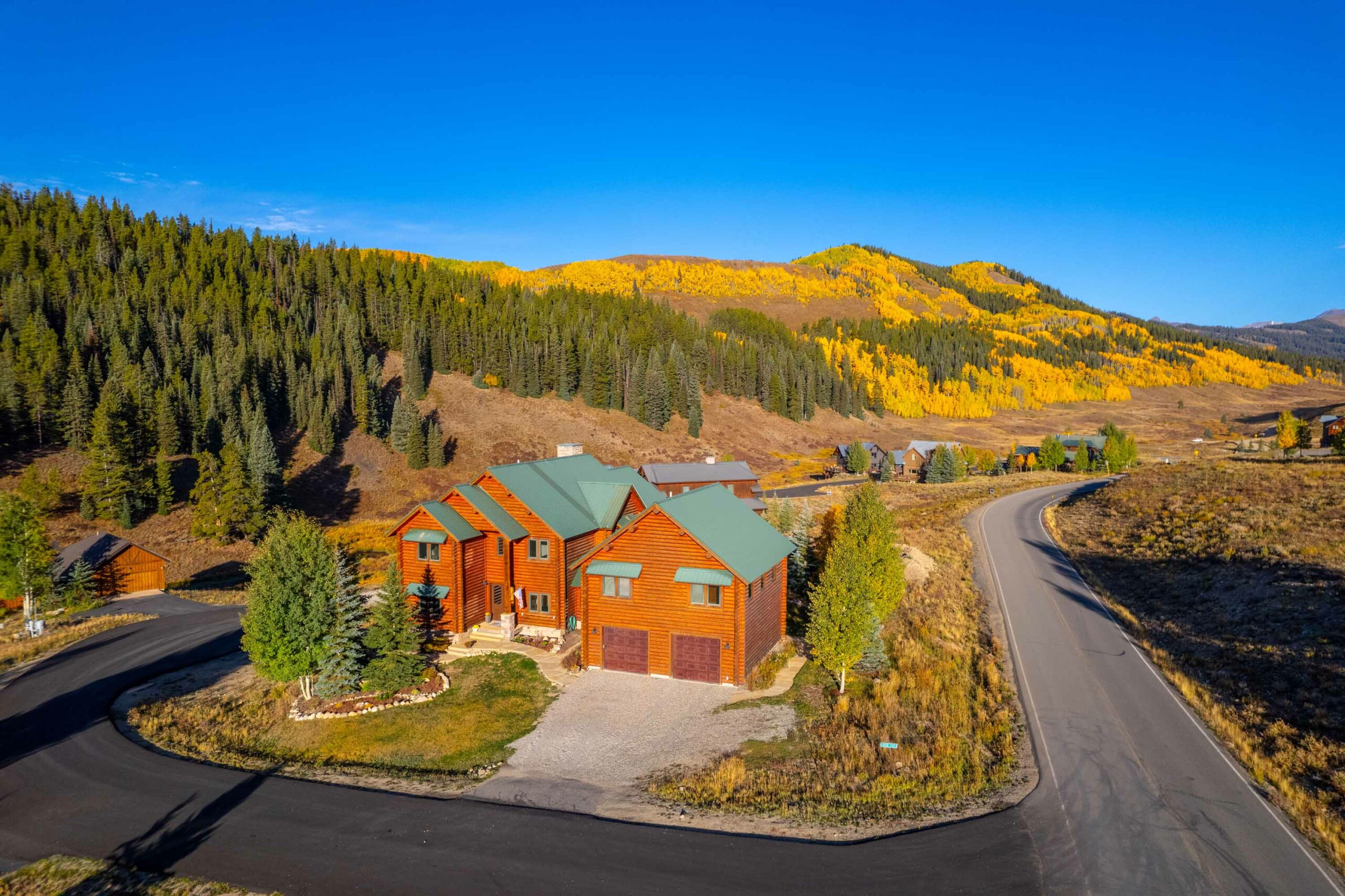 45 Creek Cove Crested Butte, CO - front aerial