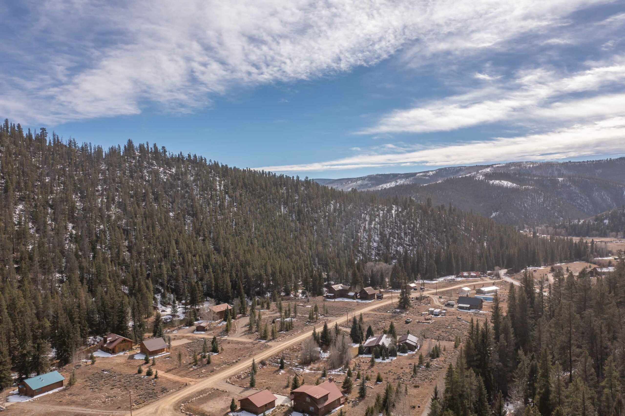 673 County Road 744 Almont, Colorado - drone view