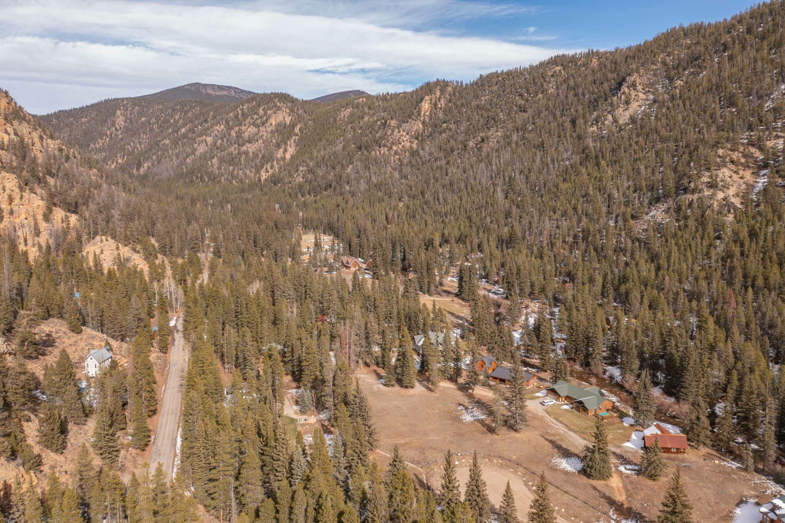 673 County Road 744 Almont, Colorado - drone view
