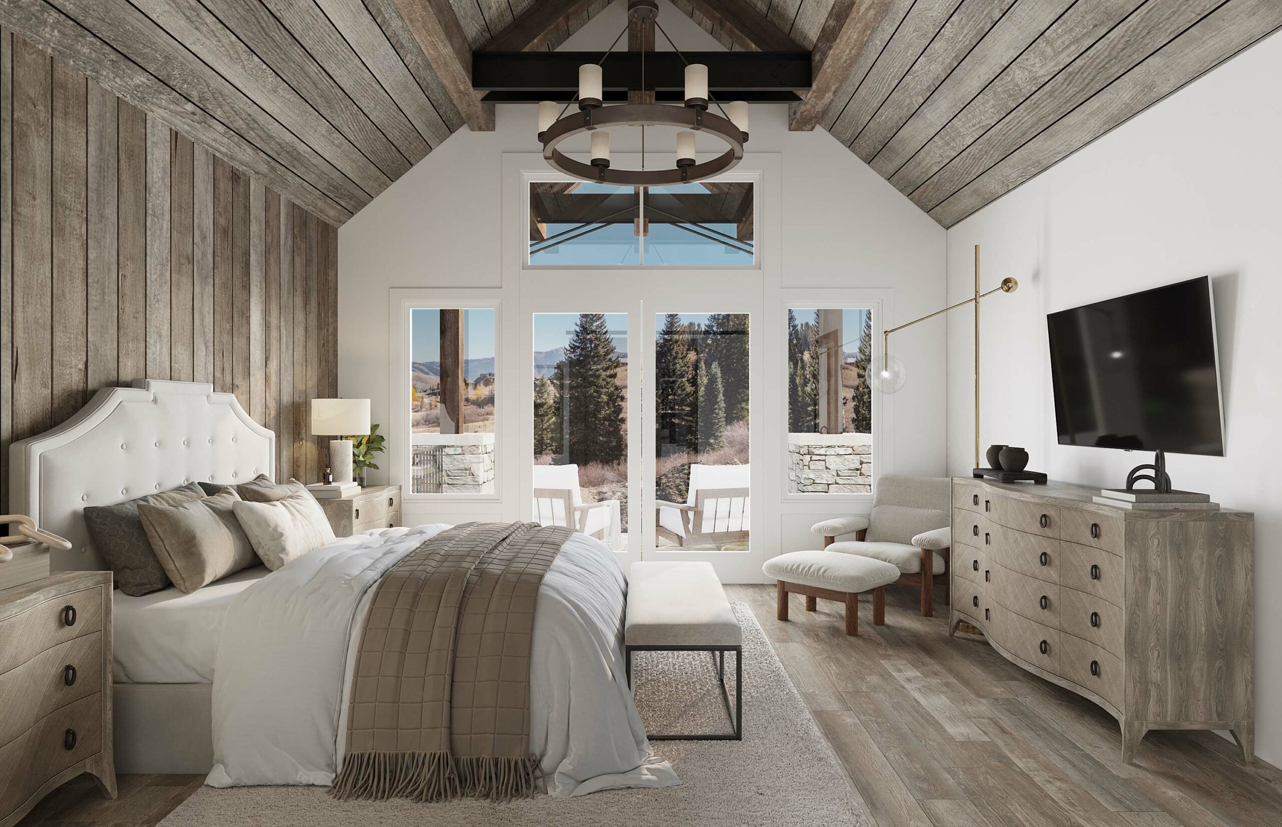 18 Walking Deer Lane Mt. Crested Butte, Colorado - primary bedroom rendering_