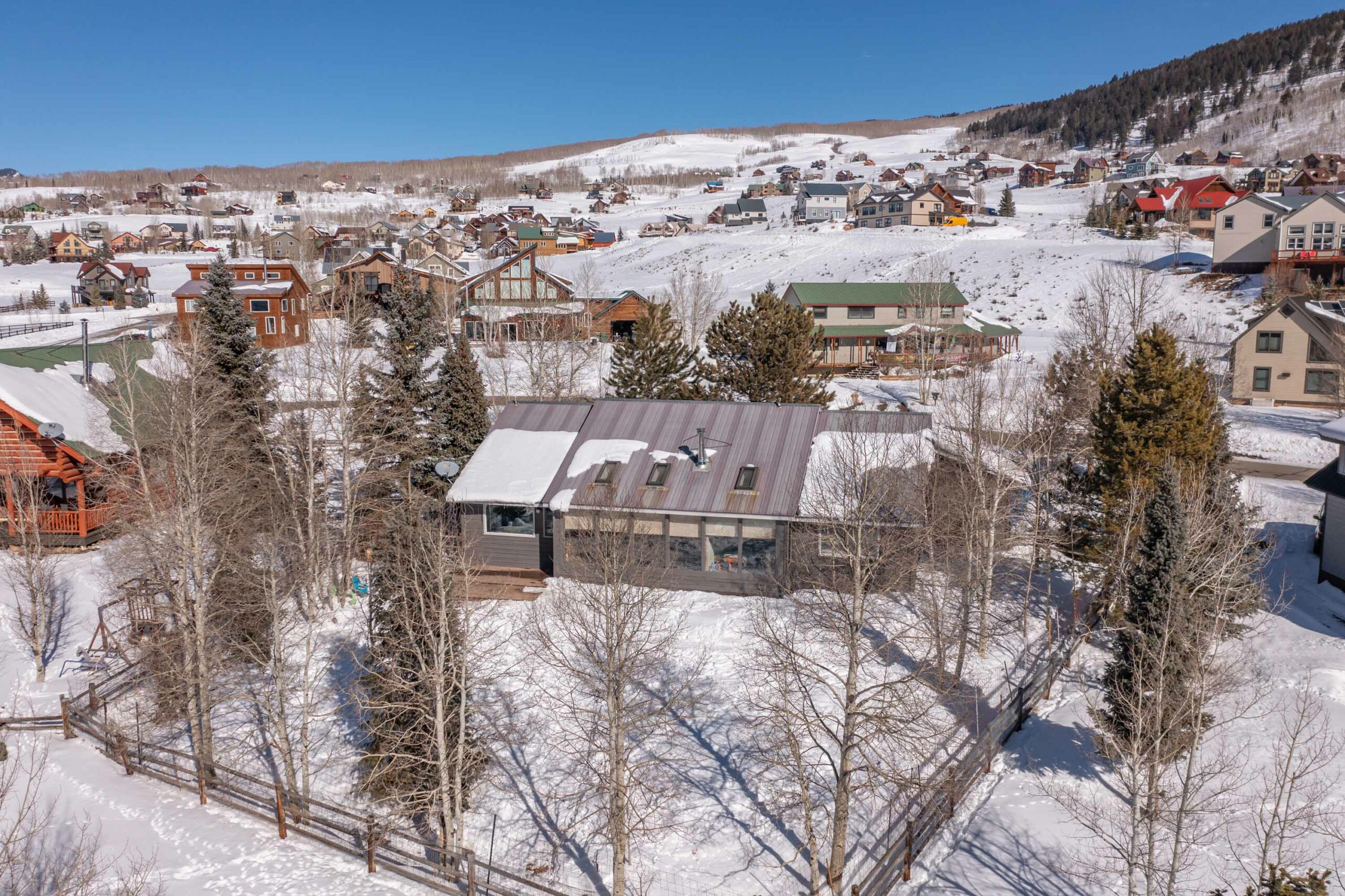 392 Haverly Street Crested Butte South, Colorado - drone view back of property