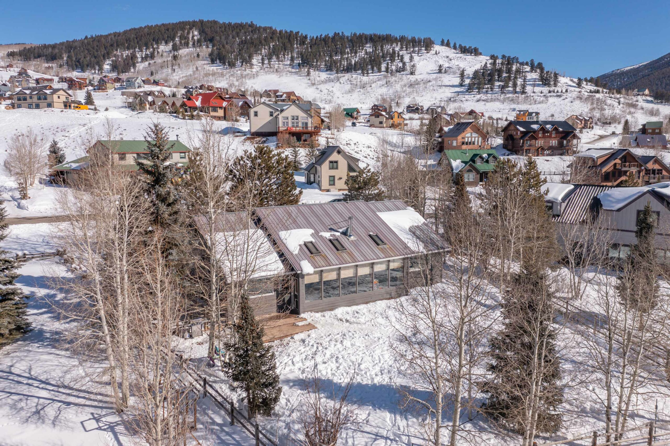 392 Haverly Street Crested Butte South, Colorado - drone view back of property