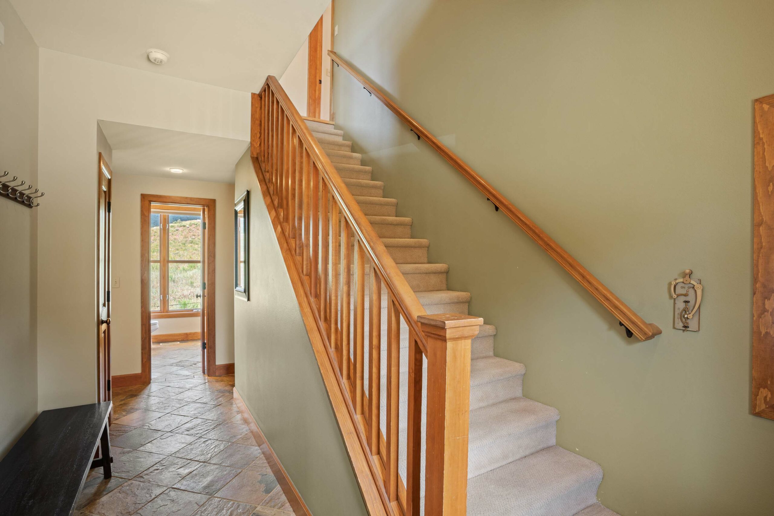 102 Horseshoe Drive Mt. Crested Butte, Colorado - entryway and stairs